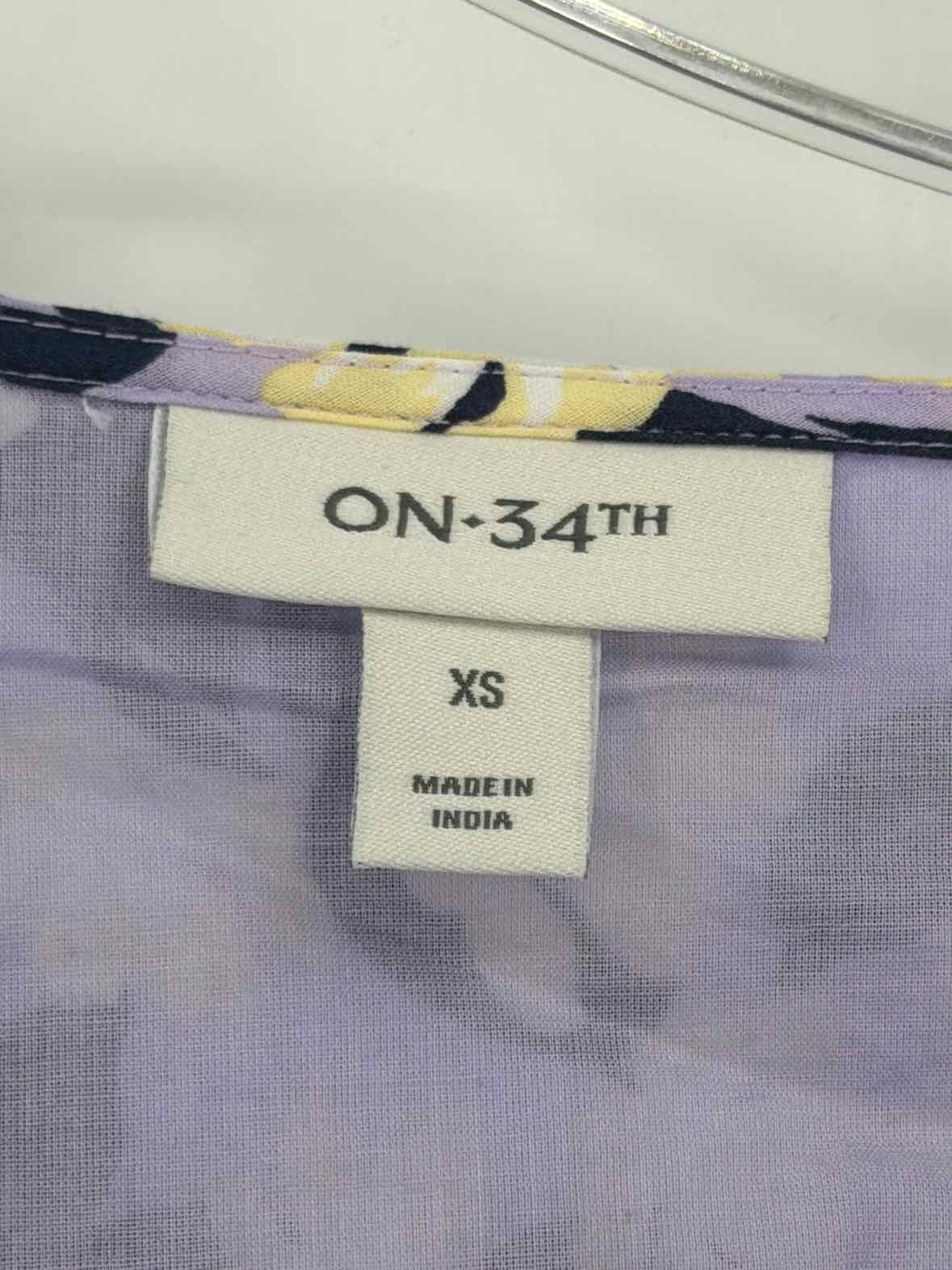 Pre-Owned On 34th Purple Size XS Midi Short Sleeve Dress | True Fashionistas.
