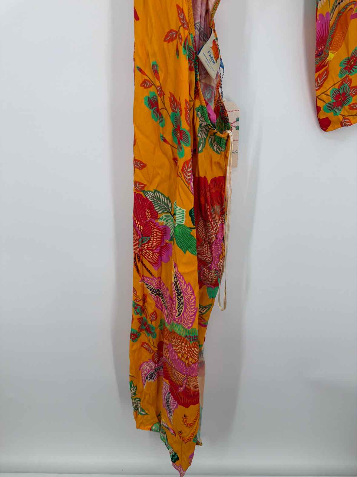 Pre-Owned Farm Rio For Anthropologie Orange Size Medium Long Sleeveless Dress | True Fashionistas.