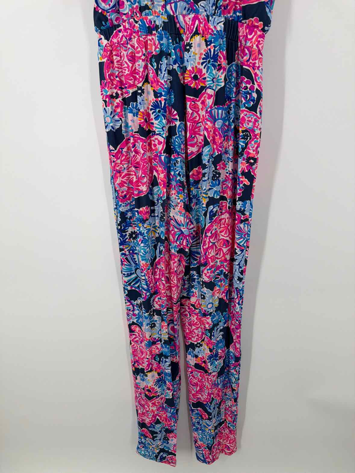 Pre-Owned Lilly Pulitzer Blue Size XS Sleeveless Jumpsuit | True Fashionistas.