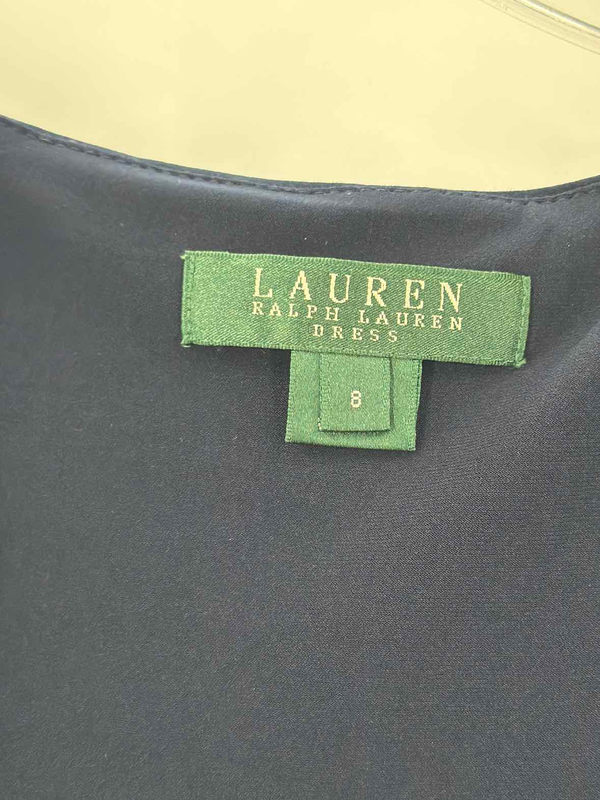 Pre-Owned Lauren Navy Size 8 Short Short Sleeve Dress | True Fashionistas.