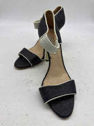 Pre-Owned Oscar de la Renta Black Size 37.5 Ankle Strap Heels | True Fashionistas.