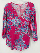 Pre-Owned Lilly Pulitzer Pink Size Small Tunic Blouse | True Fashionistas.