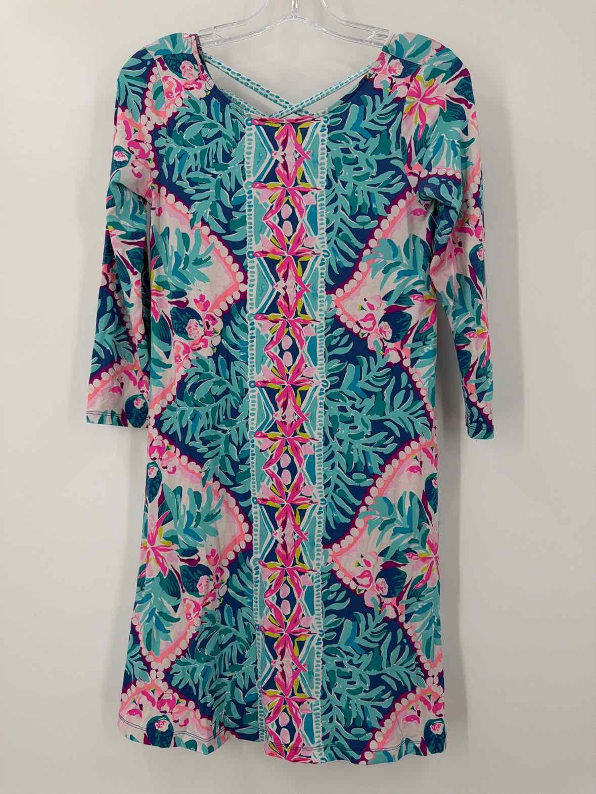 Pre-Owned Lilly Pulitzer Blue Size XS Short Long Sleeve Dress | True Fashionistas.