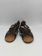 Pre-Owned Valentino Black Size 39 Rockstud Strappy Sandals | True Fashionistas.
