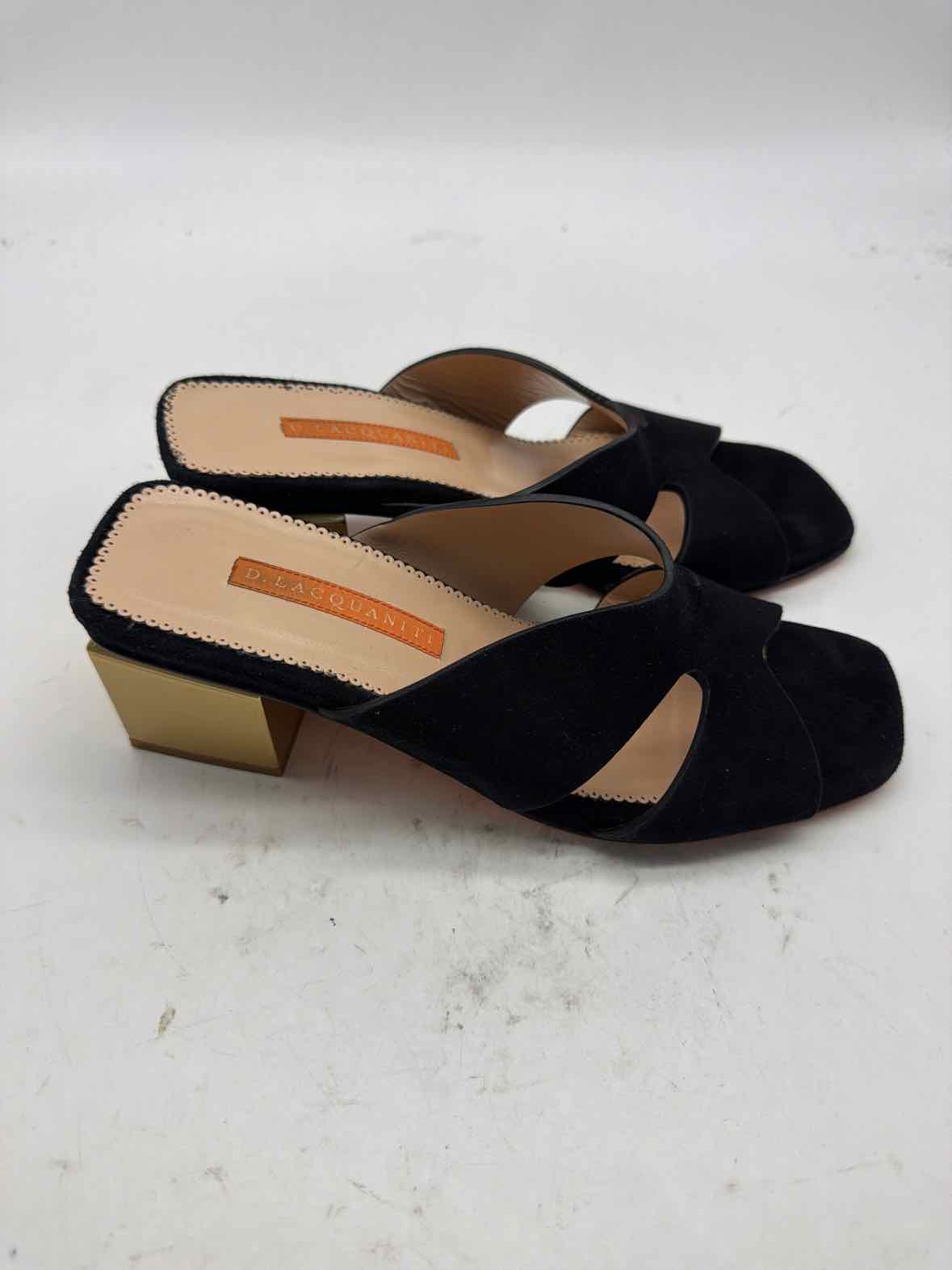 Pre-Owned D. Lacquaniti Black Size 7 Mule Heels | True Fashionistas.