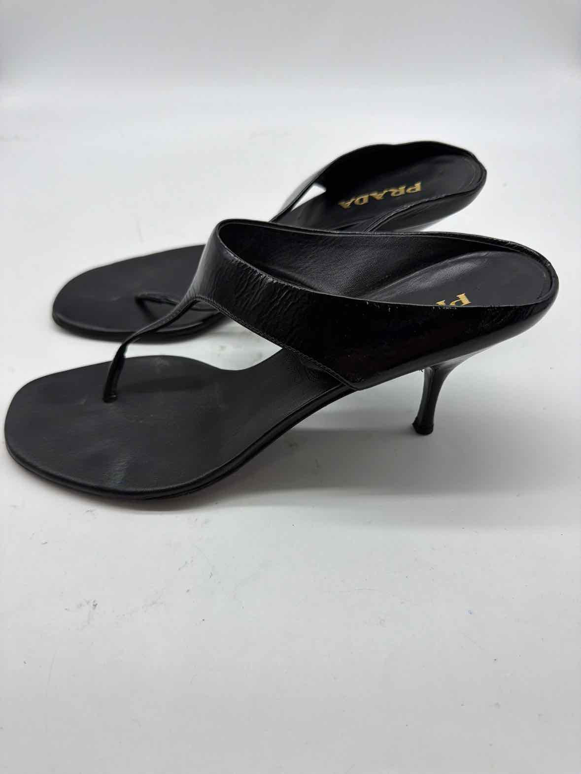 Pre-Owned Prada Black Size 38.5 Mule Heels | True Fashionistas.