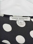 Pre-Owned Green Envelope Black Size Large Blouse | True Fashionistas.