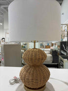 Natural Rattan Table Lamp | True Fashionistas.