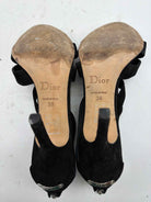 Pre-Owned Christian Dior Black Size 38 Strappy Heels | True Fashionistas.
