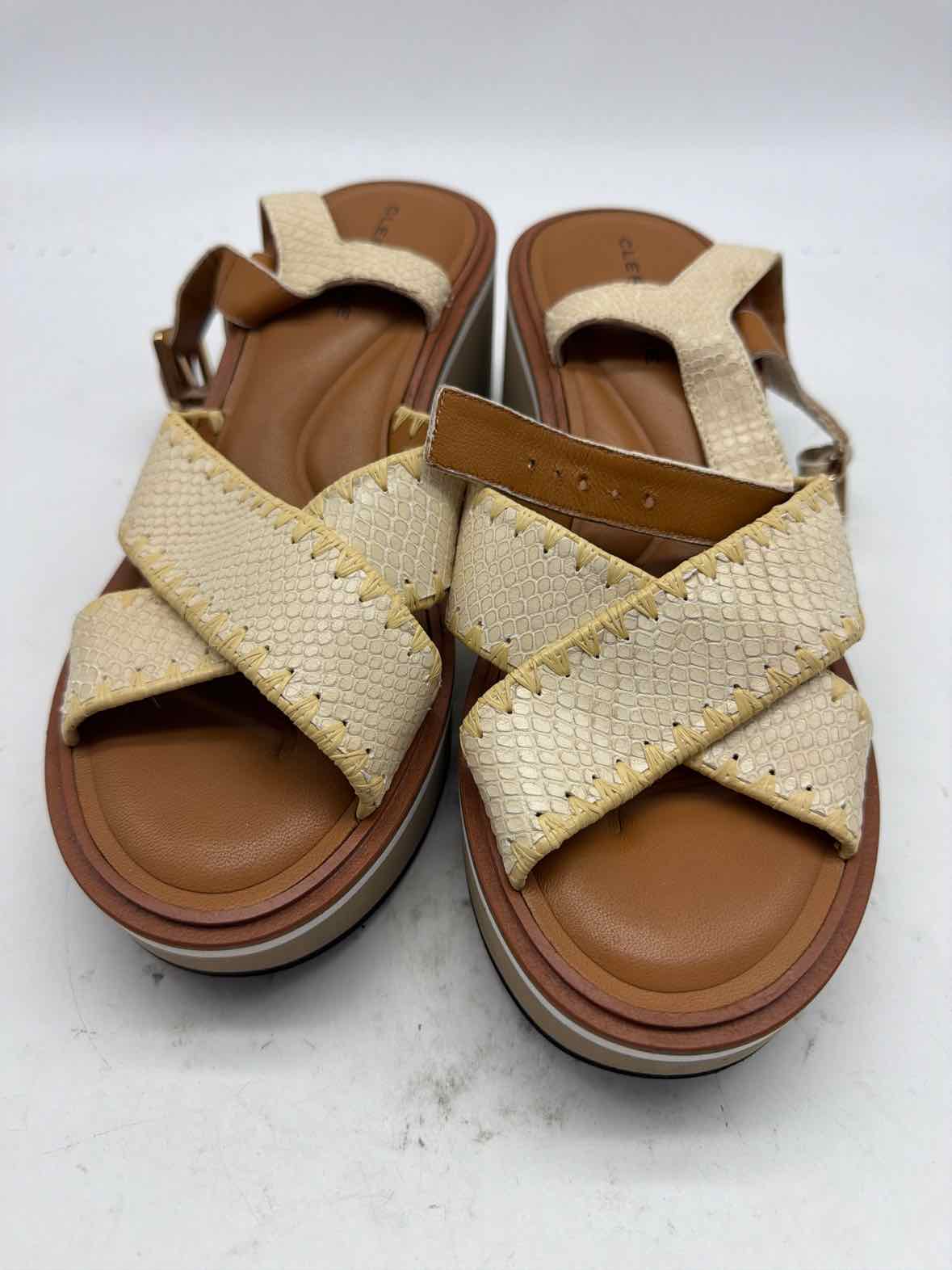 Pre-Owned Clergerie Tan Size 9 Strappy Heels | True Fashionistas.
