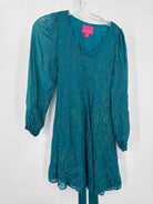 Pre-Owned Lilly Pulitzer Blue Size XXS Short Long Sleeve Dress | True Fashionistas.