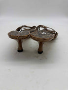 Pre-Owned Manolo Blahnik Brown Size 8.5 Mule Heels | True Fashionistas.