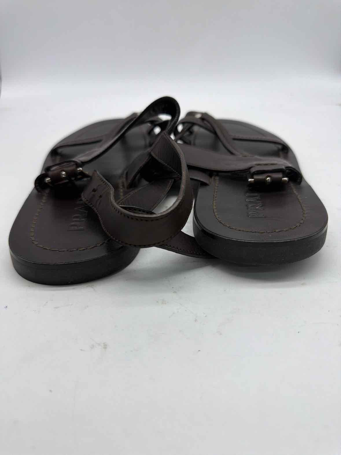 Pre-Owned Prada Brown 9 Men's Sandals | True Fashionistas.