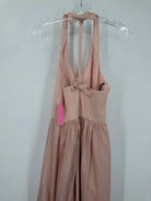 Pre-Owned White by Vera Wang Pink Size 4 Long Evening Gown | True Fashionistas.