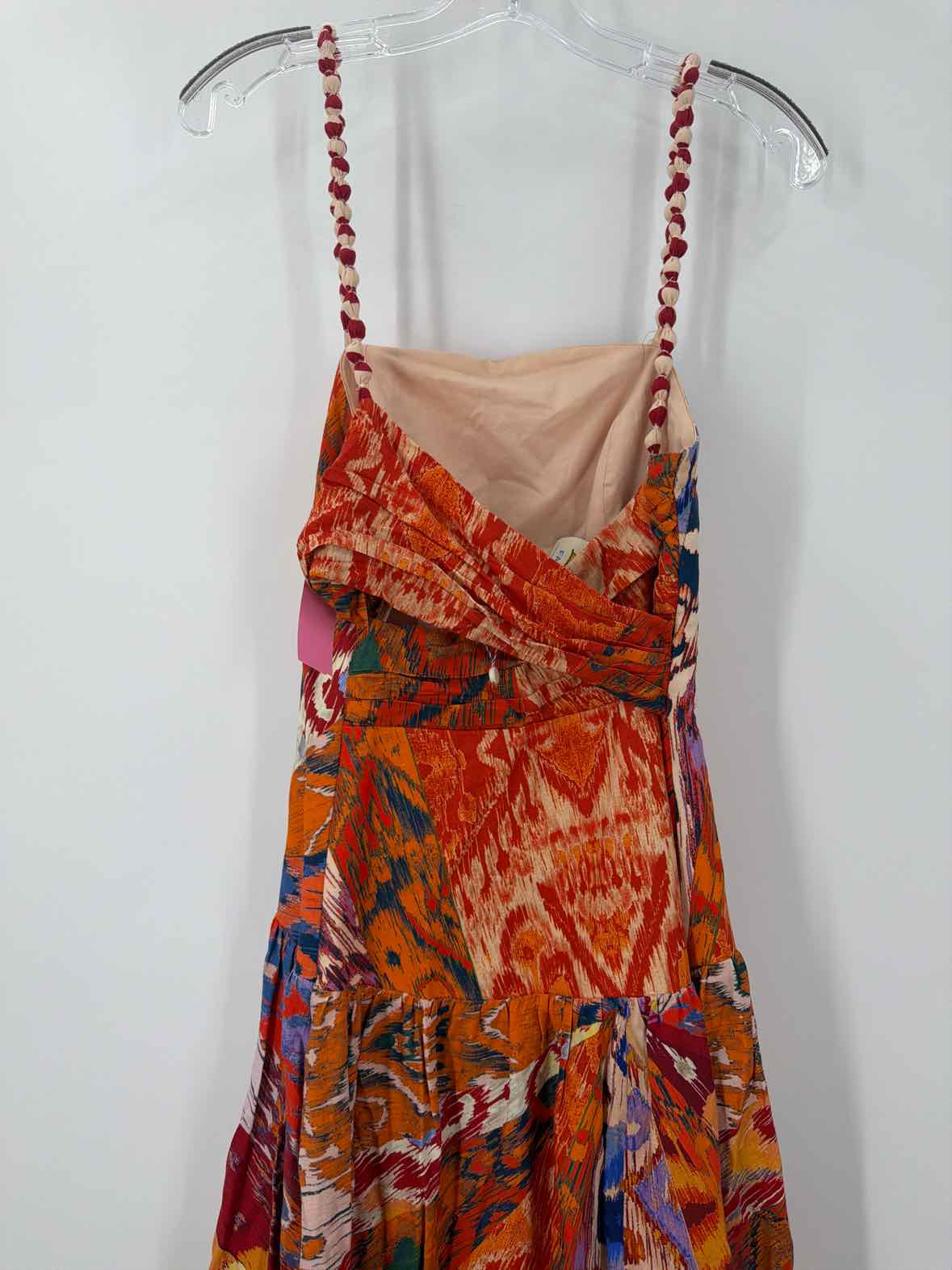 Pre-Owned Farm Rio Orange Size XS Long Sleeveless Dress | True Fashionistas.