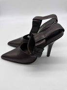 Pre-Owned Gucci Brown Size 5.5 Ankle Strap Heels | True Fashionistas.