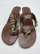 Pre-Owned Tory Burch Tan Size 8.5 Wedge Heels | True Fashionistas.