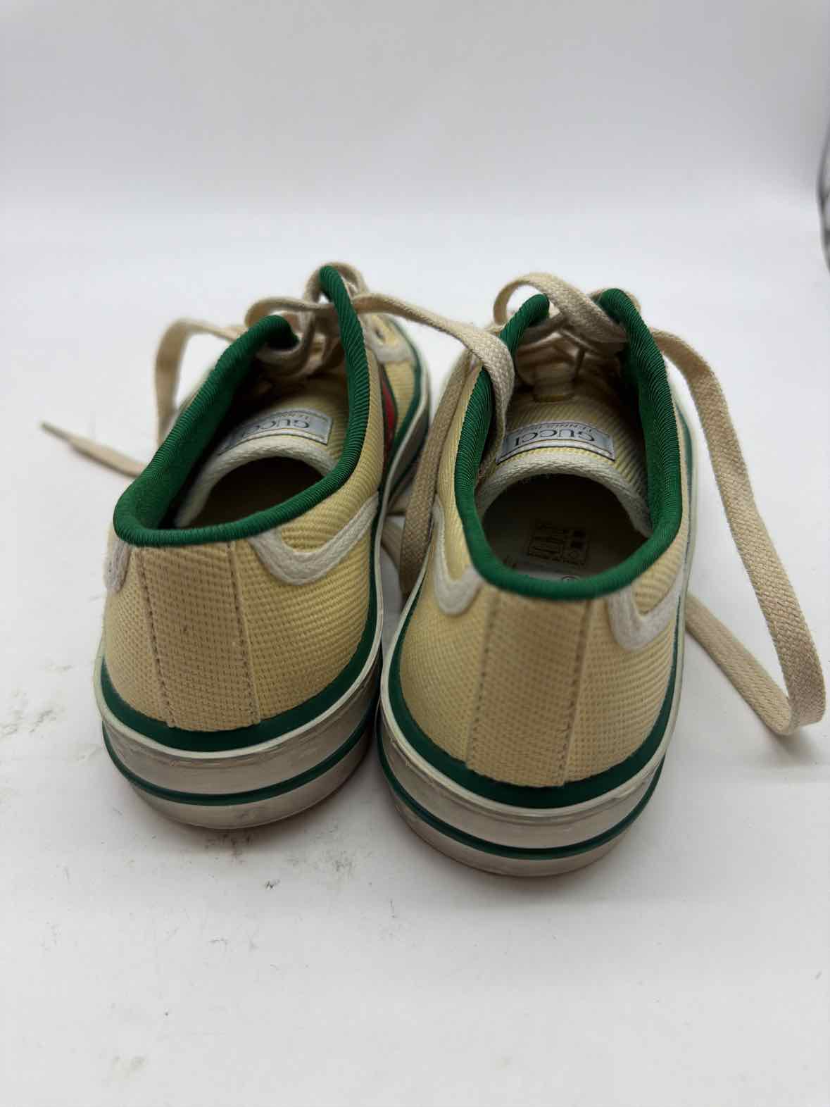 Pre-Owned Gucci Yellow Size 36.5 Canvas Athletic Shoes | True Fashionistas.