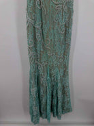 Pre-Owned La Femme Blue Size 6 Ball Long Evening Gown | True Fashionistas.