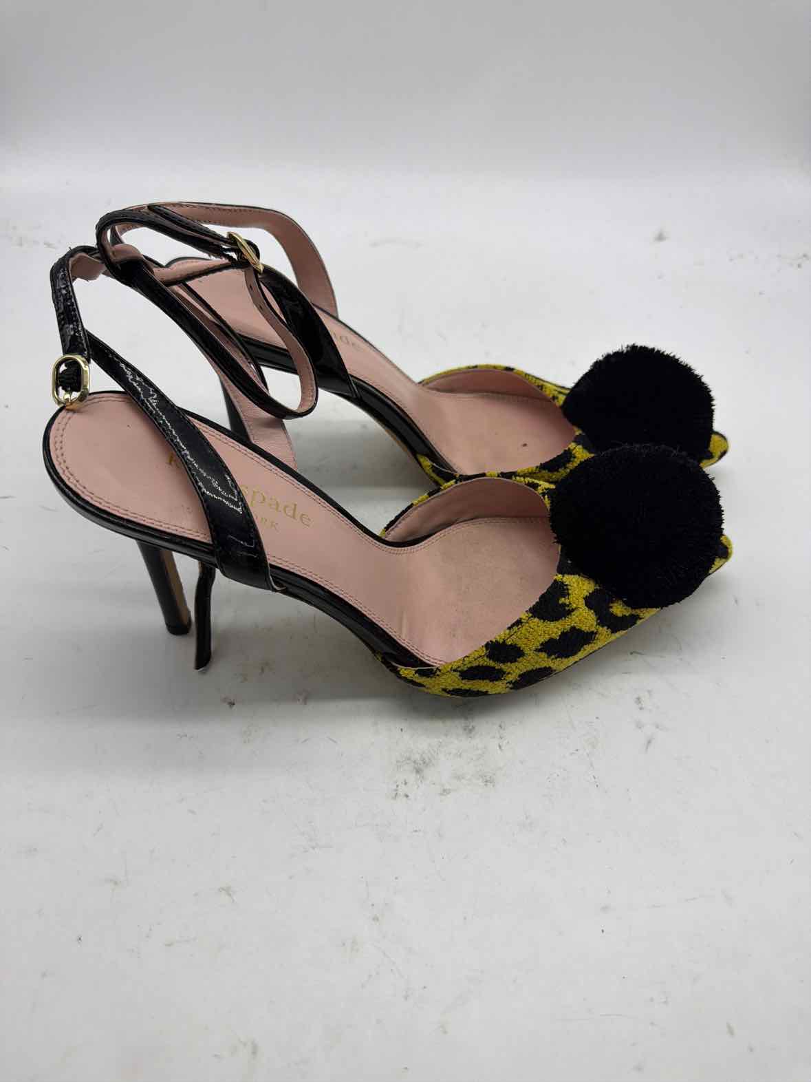 Pre-Owned Kate Spade Yellow Size 8 Ankle Strap Heels | True Fashionistas.