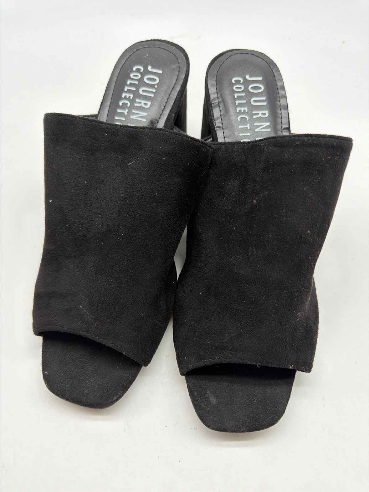 Pre-Owned Journee Collection Black Size 7.5 Mule Heels | True Fashionistas.