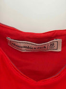 Pre-Owned Abercrombie & Fitch Red Size 10 Short Sleeveless Dress | True Fashionistas.