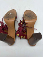 Pre-Owned Valentino Red Size 7.5 Fringe Heels | True Fashionistas.