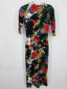 Pre-Owned Alice + Olivia Black Size 2 Midi Long Sleeve Dress | True Fashionistas.