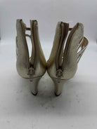 Pre-Owned Nine West Gold Size 9 Caged Heels | True Fashionistas.