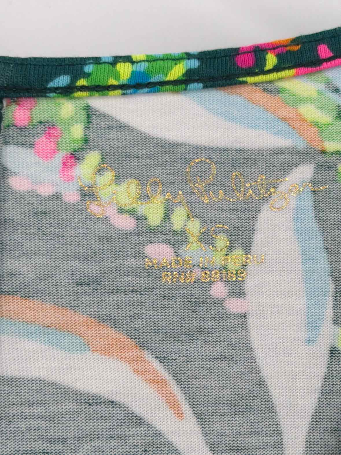 Pre-Owned Lilly Pulitzer Green Size XS Short Short Sleeve Dress | True Fashionistas.