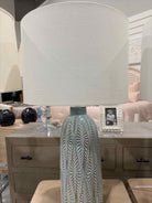 Windham Green Ceramic Accent Lamp | True Fashionistas.