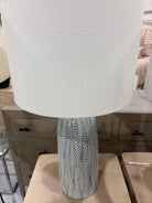 Windham Green Ceramic Accent Lamp | True Fashionistas.