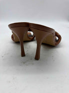 Pre-Owned Vince Camuto Tan Size 8.5 Mule Heels | True Fashionistas.