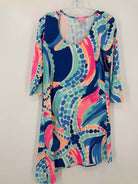 Pre-Owned Lilly Pulitzer Blue Size Small Short Long Sleeve Dress | True Fashionistas.
