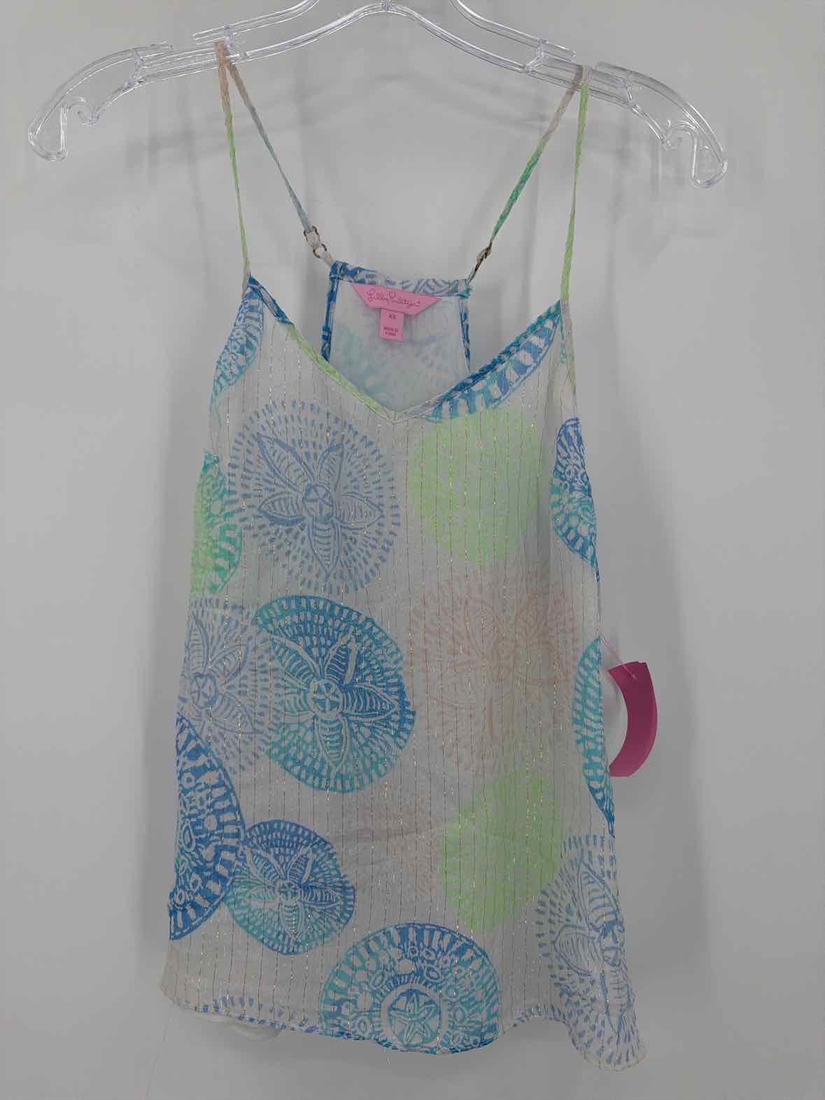 Pre-Owned Lilly Pulitzer Blue Size XS Tank Top | True Fashionistas.