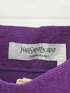 Pre-Owned Yves Saint Laurent Purple Size 38 Pencil Skirt | True Fashionistas.