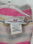 Pre-Owned Vineyard Vines Pink Size 0 Stripe Short Sleeveless Dress | True Fashionistas.