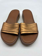 Pre-Owned See By Chloe Gold Size 35 Slide Sandals | True Fashionistas.