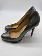 Pre-Owned Christian Louboutin Grey Size 40 Pump Heels | True Fashionistas.