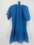 Pre-Owned Oliphant Blue Size XXS Short Short Sleeve Dress | True Fashionistas.