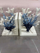 Blue Coral Metal Bookends | True Fashionistas.