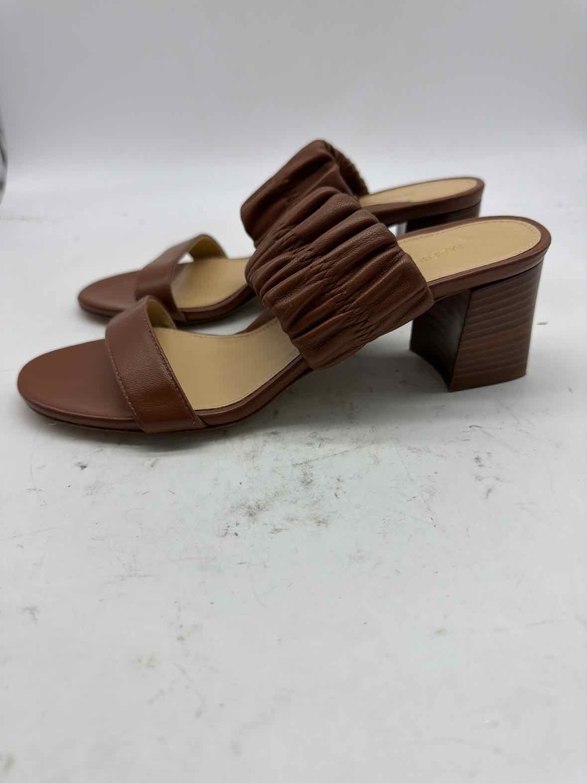 Pre-Owned Marion Parke Tan Size 7 Mule Heels | True Fashionistas.