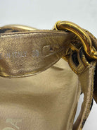 Pre-Owned Prada Gold Size 38 Slide Sandals | True Fashionistas.