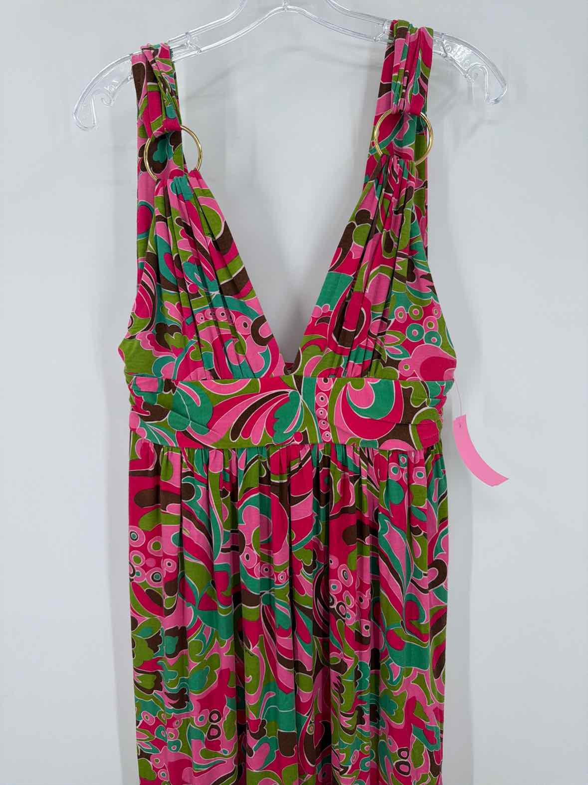 Pre-Owned Milly Pink Size Medium Long Sleeveless Dress | True Fashionistas.