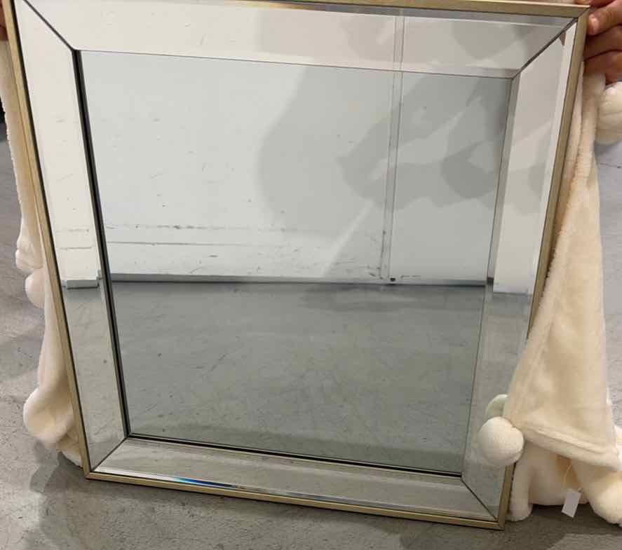 Champagne Frame Square Mirror | True Fashionistas.