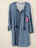 Pre-Owned Cabana Life Blue Size Medium Short Long Sleeve Dress | True Fashionistas.