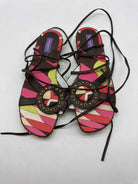 Pre-Owned Emilio Pucci Brown Size 39 Strappy Sandals | True Fashionistas.
