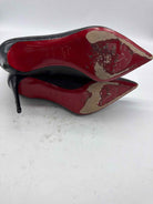 Pre-Owned Christian Louboutin Black Size 9.5 Leather Ankle Boot Boots | True Fashionistas.