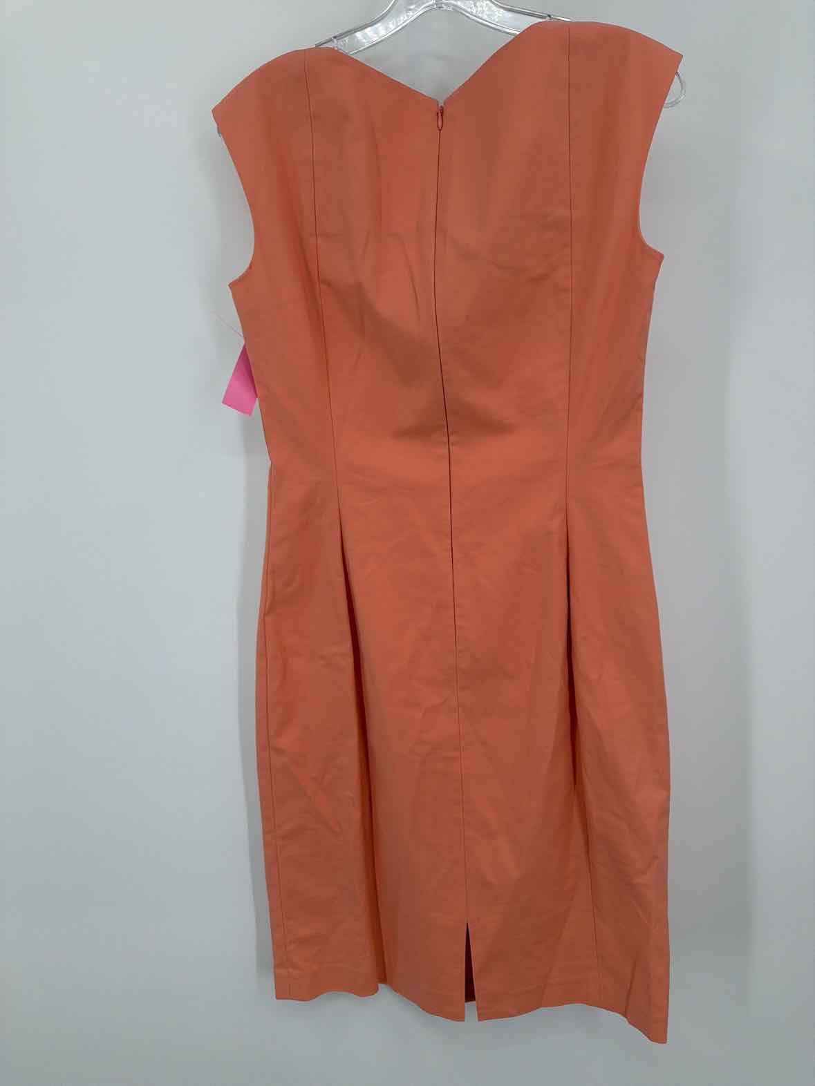 Pre-Owned Lafayette 148 Orange Size 8 Short Sleeveless Dress | True Fashionistas.