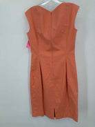 Pre-Owned Lafayette 148 Orange Size 8 Short Sleeveless Dress | True Fashionistas.